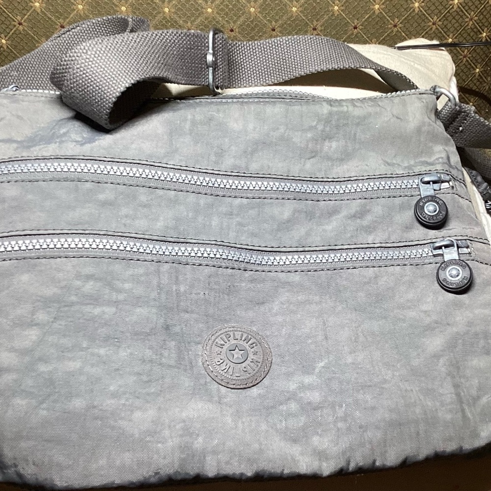 Kipling Charcoal Messenger Bag